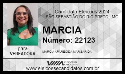 Candidato MARCIA 2024 - SÃO SEBASTIÃO DO RIO PRETO - Eleições