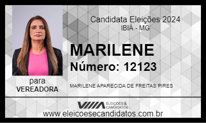 Candidato MARILENE 2024 - IBIÁ - Eleições