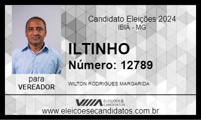 Candidato ILTINHO 2024 - IBIÁ - Eleições