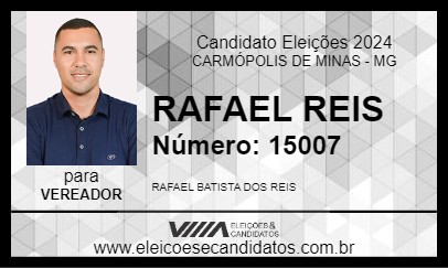 Candidato RAFAEL REIS 2024 - CARMÓPOLIS DE MINAS - Eleições