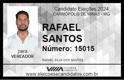 Candidato RAFAEL SANTOS 2024 - CARMÓPOLIS DE MINAS - Eleições