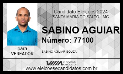 Candidato SABINO AGUIAR 2024 - SANTA MARIA DO SALTO - Eleições