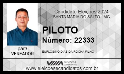 Candidato PILOTO 2024 - SANTA MARIA DO SALTO - Eleições