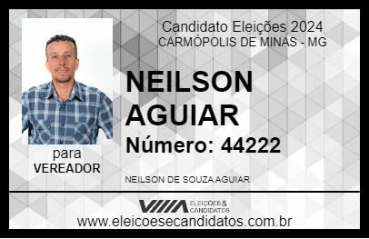 Candidato NEILSON 2024 - CARMÓPOLIS DE MINAS - Eleições