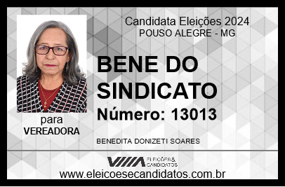 Candidato BENE DO SINDICATO 2024 - POUSO ALEGRE - Eleições