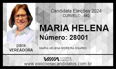 Candidato MARIA HELENA 2024 - CURVELO - Eleições