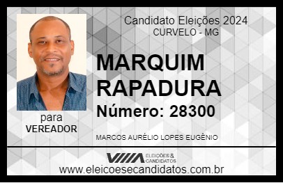 Candidato MARQUIM RAPADURA 2024 - CURVELO - Eleições