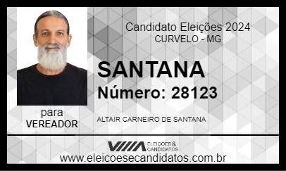 Candidato SANTANA 2024 - CURVELO - Eleições