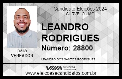 Candidato LEANDRO RODRIGUES 2024 - CURVELO - Eleições