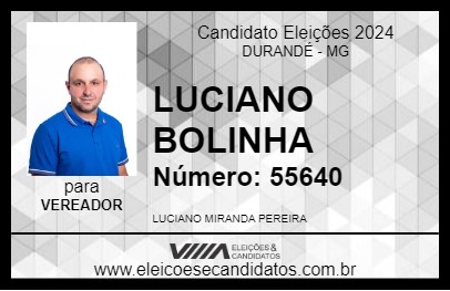 Candidato LUCIANO BOLINHA 2024 - DURANDÉ - Eleições