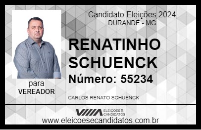 Candidato RENATINHO SCHUENCK 2024 - DURANDÉ - Eleições