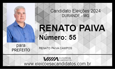 Candidato RENATO PAIVA 2024 - DURANDÉ - Eleições