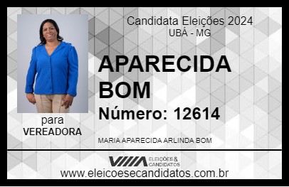 Candidato APARECIDA BOM 2024 - UBÁ - Eleições