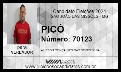 Candidato PICÓ 2024 - SÃO JOÃO DAS MISSÕES - Eleições