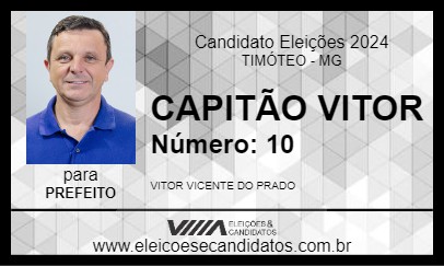 Candidato CAPITÃO VITOR 2024 - TIMÓTEO - Eleições