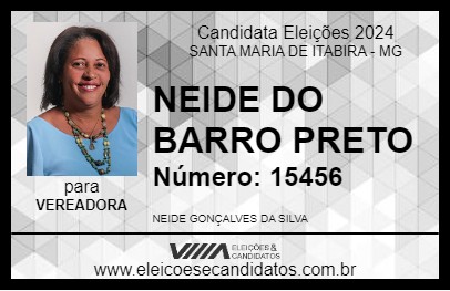 Candidato NEIDE DO BARRO PRETO 2024 - SANTA MARIA DE ITABIRA - Eleições