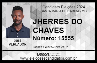 Candidato JHERRES DO CHAVES 2024 - SANTA MARIA DE ITABIRA - Eleições