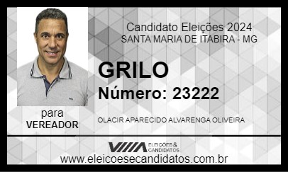 Candidato GRILO 2024 - SANTA MARIA DE ITABIRA - Eleições