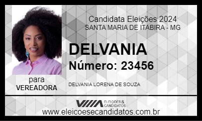 Candidato DELVANIA 2024 - SANTA MARIA DE ITABIRA - Eleições