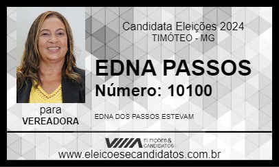 Candidato EDNA PASSOS 2024 - TIMÓTEO - Eleições