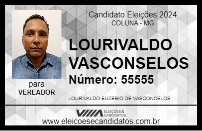 Candidato LOURIVALDO VASCONSELOS 2024 - COLUNA - Eleições