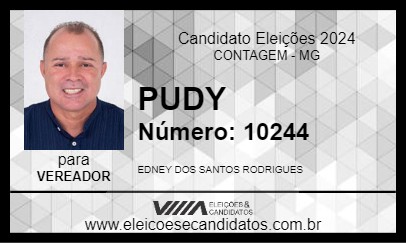 Candidato PUDY 2024 - CONTAGEM - Eleições