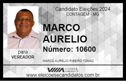 Candidato MARCO AURELIO 2024 - CONTAGEM - Eleições