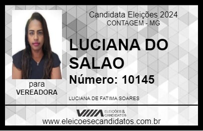 Candidato LUCIANA DO SALAO 2024 - CONTAGEM - Eleições