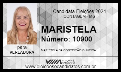 Candidato MARISTELA 2024 - CONTAGEM - Eleições