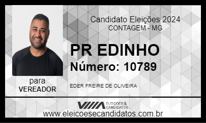 Candidato PR EDINHO 2024 - CONTAGEM - Eleições