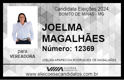 Candidato JOELMA MAGALHÃES 2024 - BONITO DE MINAS - Eleições