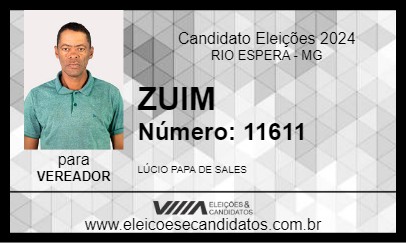 Candidato ZUIM 2024 - RIO ESPERA - Eleições