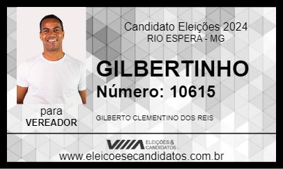 Candidato GILBERTINHO 2024 - RIO ESPERA - Eleições