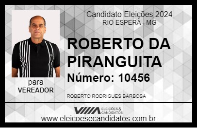 Candidato ROBERTO DA PIRANGUITA 2024 - RIO ESPERA - Eleições