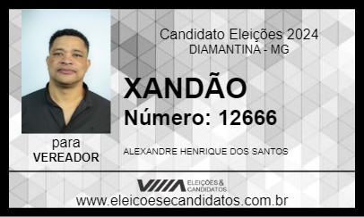 Candidato XANDÃO 2024 - DIAMANTINA - Eleições