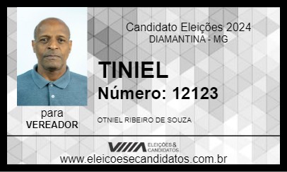 Candidato TINIEL 2024 - DIAMANTINA - Eleições