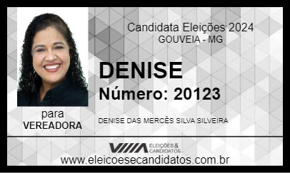 Candidato DENISE 2024 - GOUVEIA - Eleições