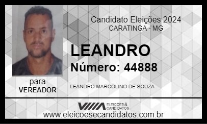 Candidato LEANDRO 2024 - CARATINGA - Eleições