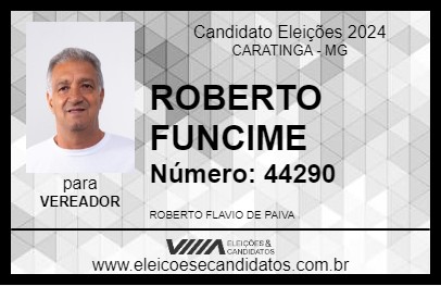 Candidato ROBERTO DE PAIVA 2024 - CARATINGA - Eleições