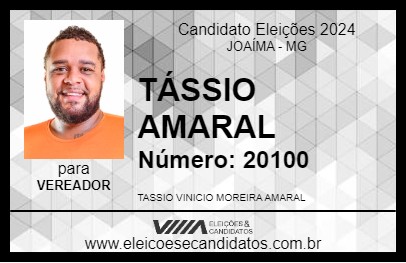 Candidato TÁSSIO AMARAL 2024 - JOAÍMA - Eleições