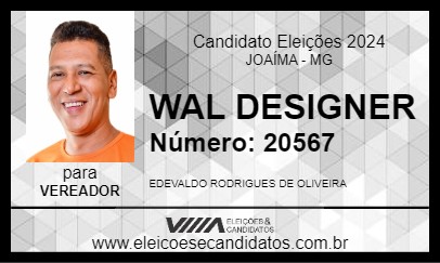 Candidato WAL DESIGNER 2024 - JOAÍMA - Eleições