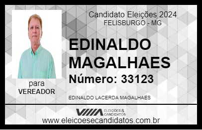 Candidato EDINALDO MAGALHAES 2024 - FELISBURGO - Eleições