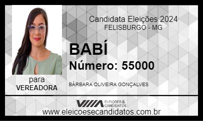 Candidato BABÍ 2024 - FELISBURGO - Eleições