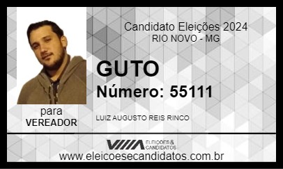 Candidato GUTO 2024 - RIO NOVO - Eleições