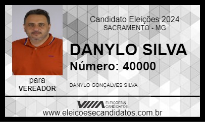 Candidato DANYLO SILVA 2024 - SACRAMENTO - Eleições