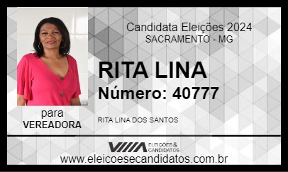 Candidato RITA LINA 2024 - SACRAMENTO - Eleições