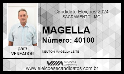 Candidato MAGELLA 2024 - SACRAMENTO - Eleições