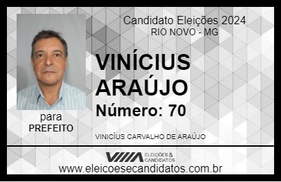 Candidato VINÍCIUS ARAÚJO 2024 - RIO NOVO - Eleições