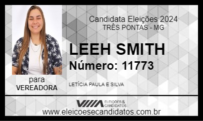 Candidato LEEH SMITH 2024 - TRÊS PONTAS - Eleições