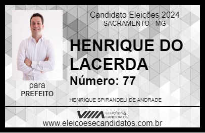 Candidato HENRIQUE 2024 - SACRAMENTO - Eleições